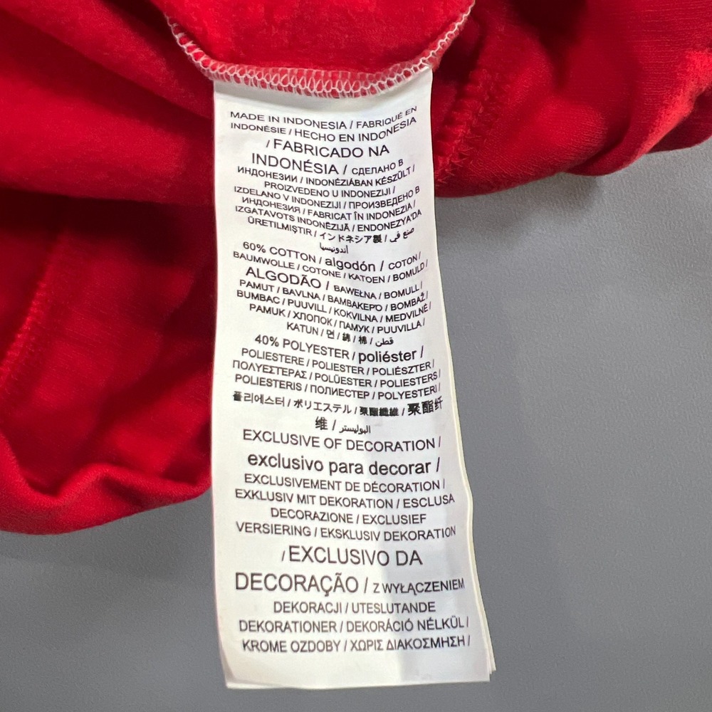 Fanatics Wisconsin Badgers Football NCAA Hoodie Women Medium Red Gray Colorblock - Picture 9 of 9